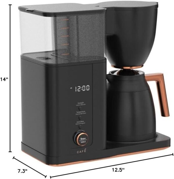 Café Specialty Drip Coffee Maker | 10-Cup Insulated Thermal Carafe | WiFi Enabled Voice-to-Brew Technology | Smart Home Kitchen Essentials | SCA Certified, Barista-Quality Brew | Matte Black - Image 2