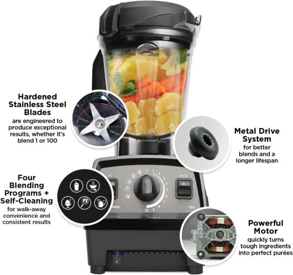 Vitamix Propel Series 750 Blender, Professional Grade Blender, - Image 2