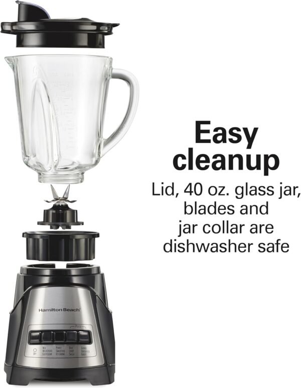Hamilton Beach Power Elite Wave Action Blender For Smoothies, - Image 4
