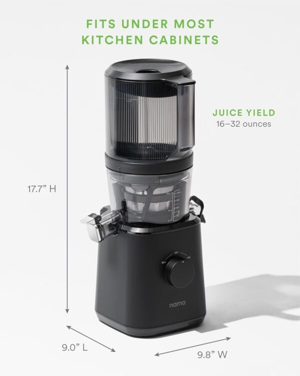 Nama J2 Cold Press Juicer – Self Feeding for Hands-Free Operation with Wide Mouth - Image 3