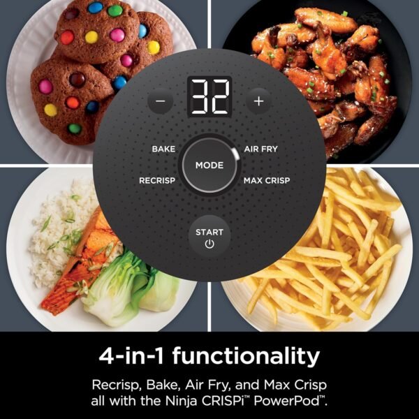Ninja Crispi 4-in-1 Portable Glass Air Fryer Cooking System, - Image 6