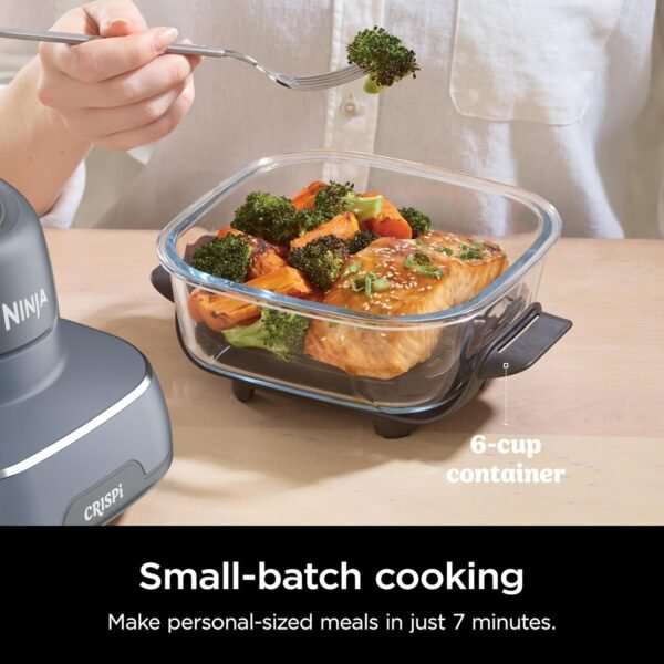 Ninja Crispi 4-in-1 Portable Glass Air Fryer Cooking System, - Image 8