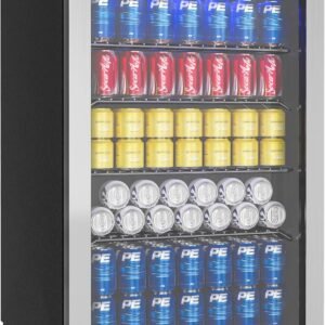 EUHOMY 4.5 Cu.ft Beverage Refrigerator and Cooler,