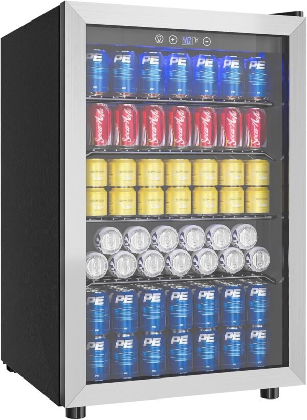EUHOMY 4.5 Cu.ft Beverage Refrigerator and Cooler,