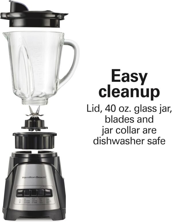 Hamilton Beach Power Elite Wave Action Blender For Smoothies,