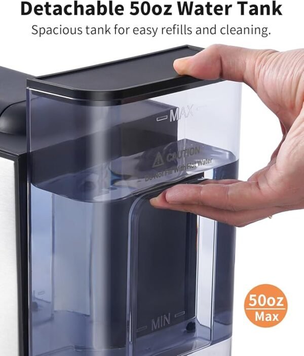 Hot & Iced Coffee Maker with Bold Setting, Single Serve Coffee Maker for K Cup and Grounds