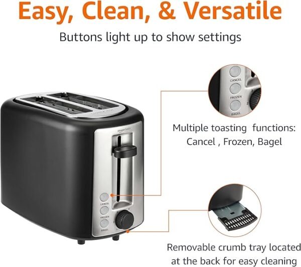 Amazon Basics 2 Slice Toaster