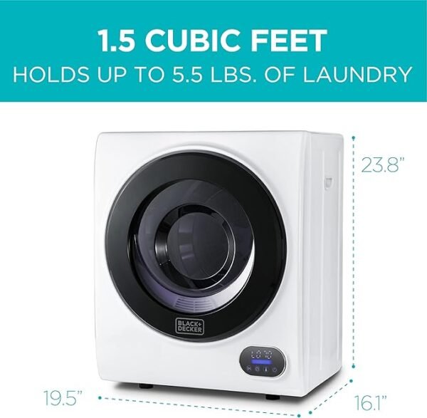 BLACK+DECKER 1.5 Cu. Ft. Compact Dryer