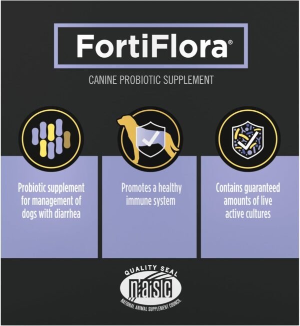 Purina Pro Plan Veterinary Supplements FortiFlora Dog Probiotic Supplement,