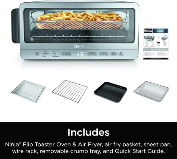 Ninja Flip Toaster Oven&Air Fryer, 8-in-1 Functionality