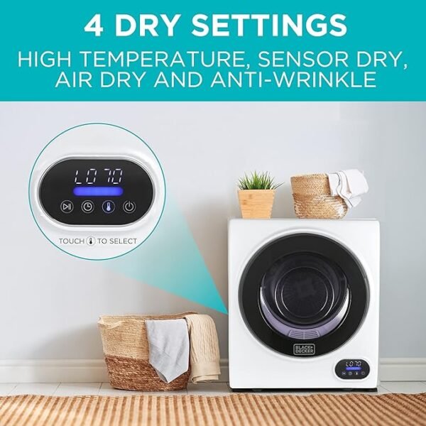 BLACK+DECKER 1.5 Cu. Ft. Compact Dryer