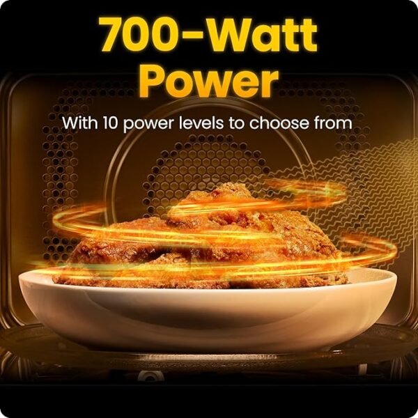 Chefman Countertop Microwave Oven 0.7 Cu. Ft., 700 Watts with 10 Power Levels
