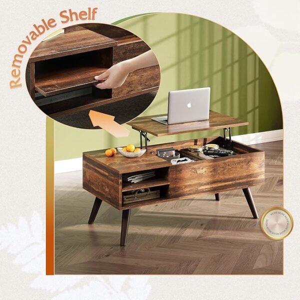 WLIVE Lift Top Coffee Table for Living Room