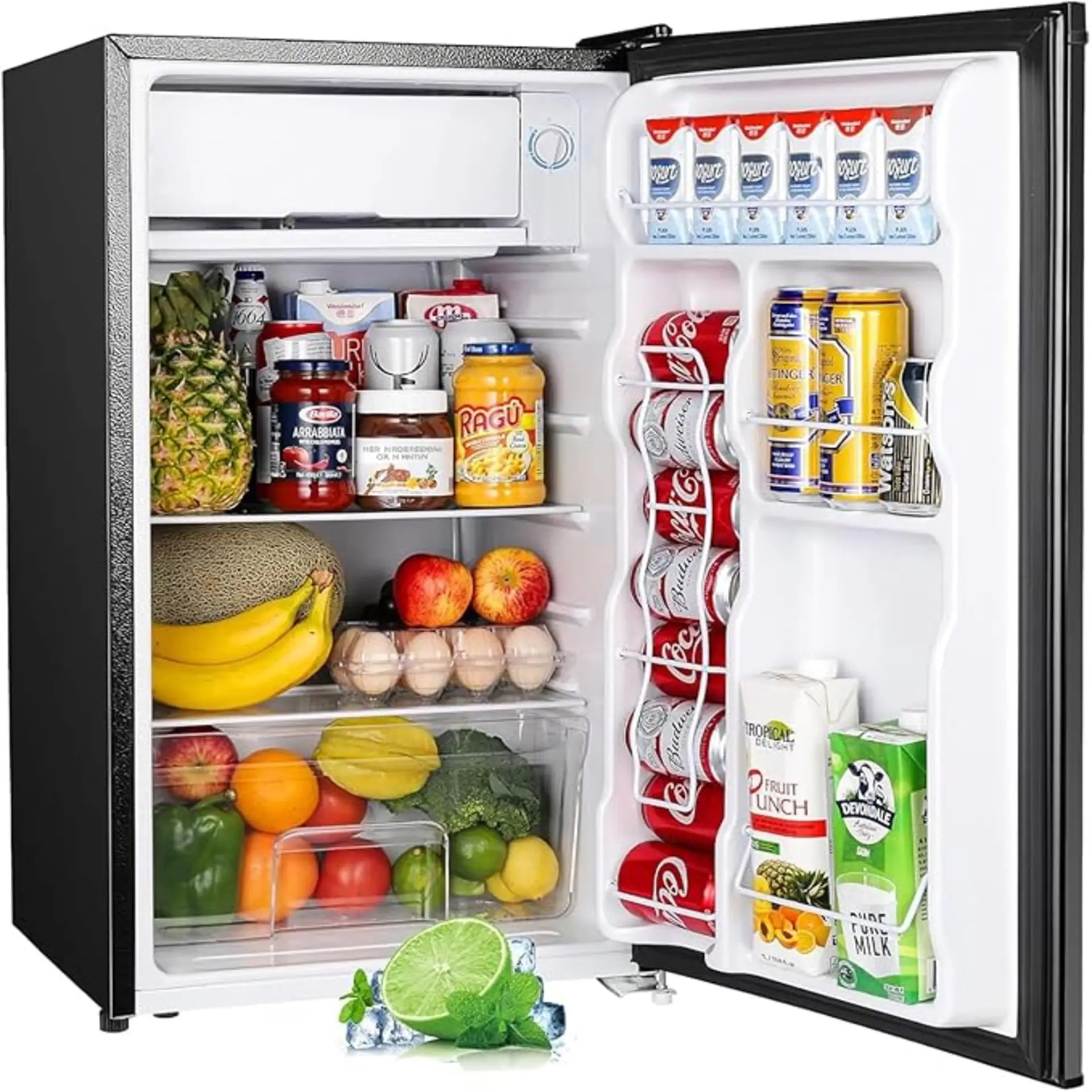 Upstreman 3.2 Cu.Ft Mini Fridge with Freezer