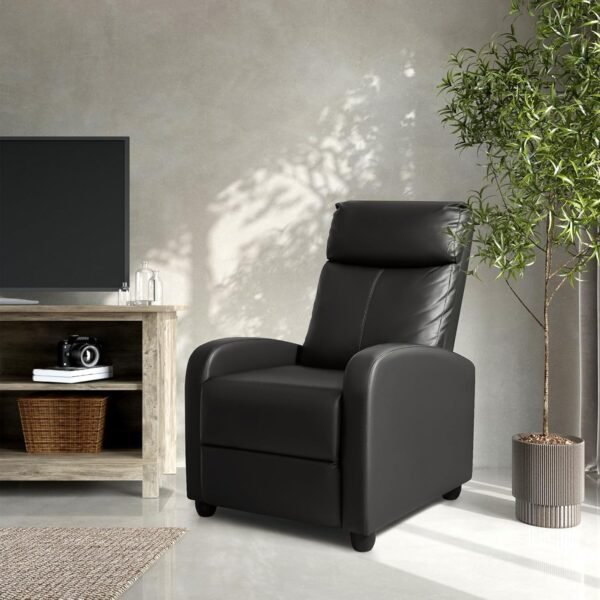 Homall Modern Recliner Chair Padded Seat Pu Leather for Living Room Single Sofa Recliner Seat Club Chair Home Theater Seating